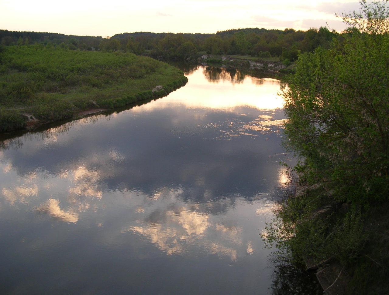 Риболовля на річці Уж у Дідковичах