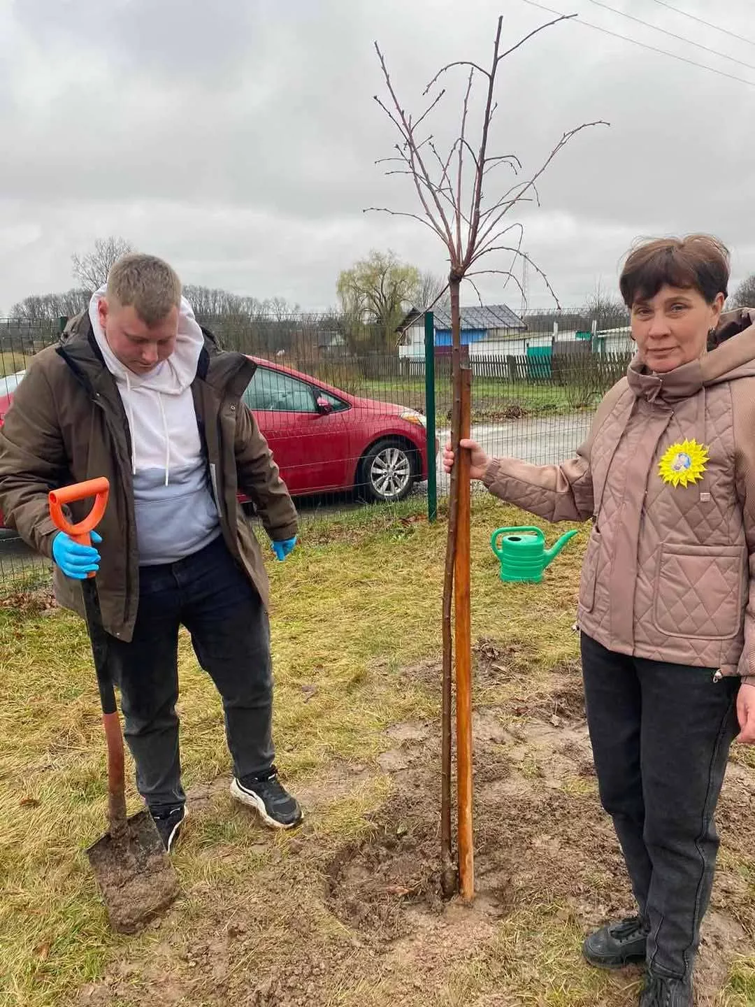 Алея Сакур в Потіївському ліцеї, як символ миру та пам'яті 