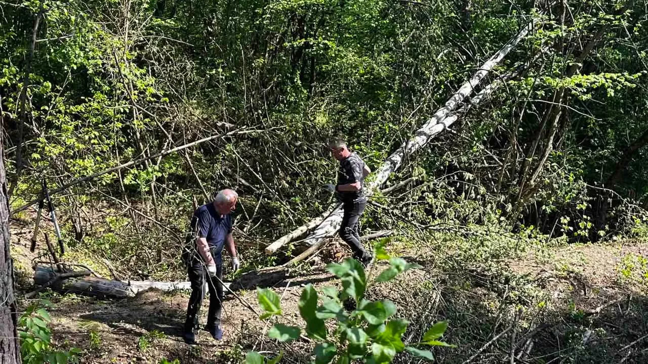 В Радомишлі відбулася толока на «Чорному камені» — громада продовжує розбудовувати веломаршрут VeloRegia