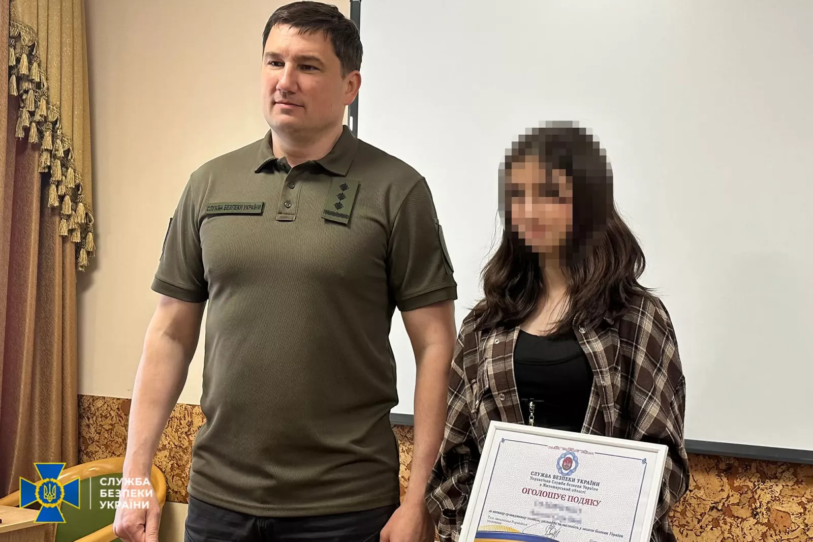 У Житомирі СБУ та поліція відзначили школярів, які повідомили про спробу вербування ФСБ