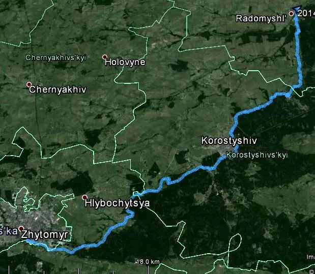 Тетерів від Житомира до Коростишева: пороги, «гейзер» і бірюзовий каньйон