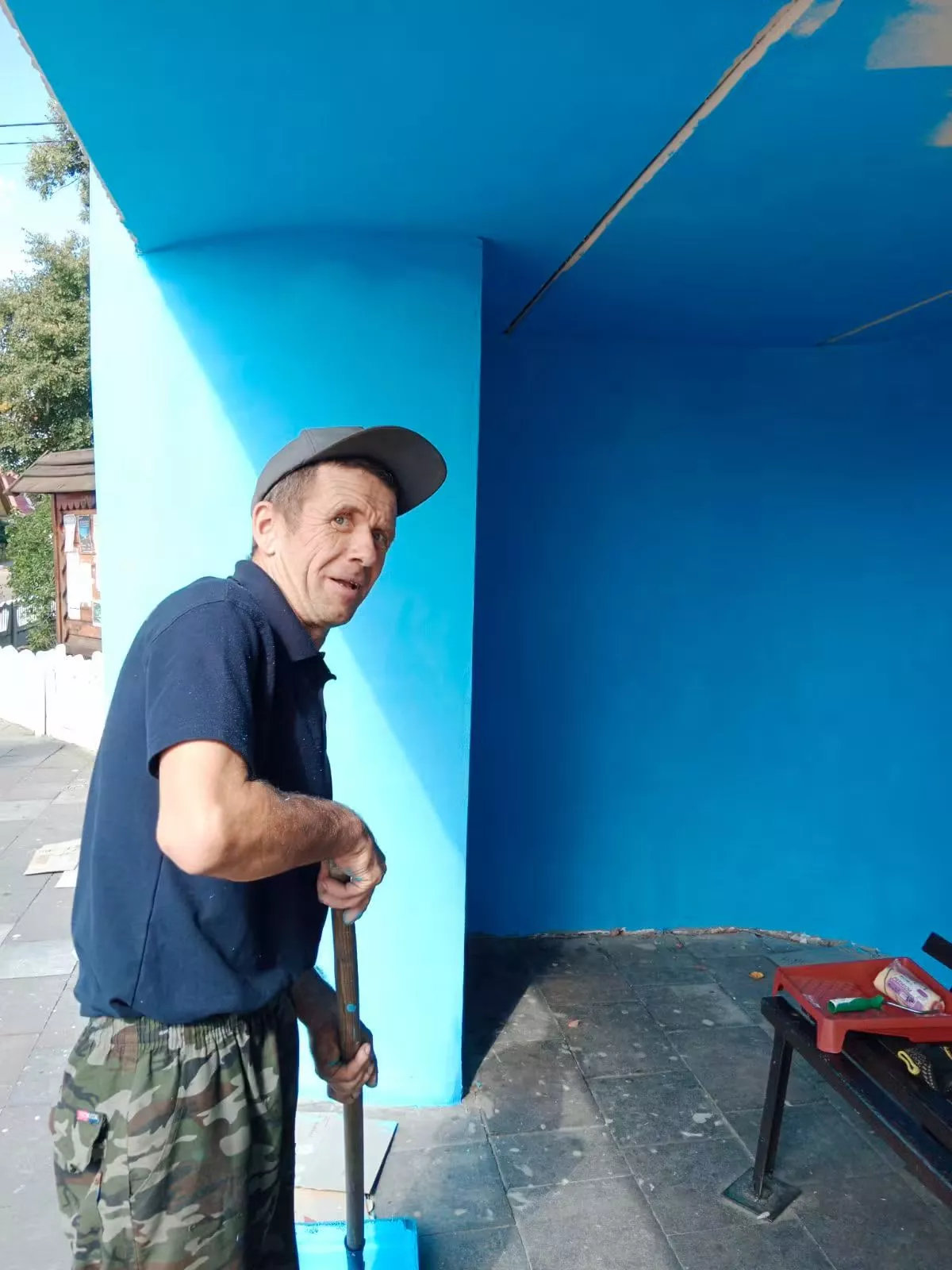 У Чоповичах оновлюють центральну зупинку: яка стане «візитівкою» селища