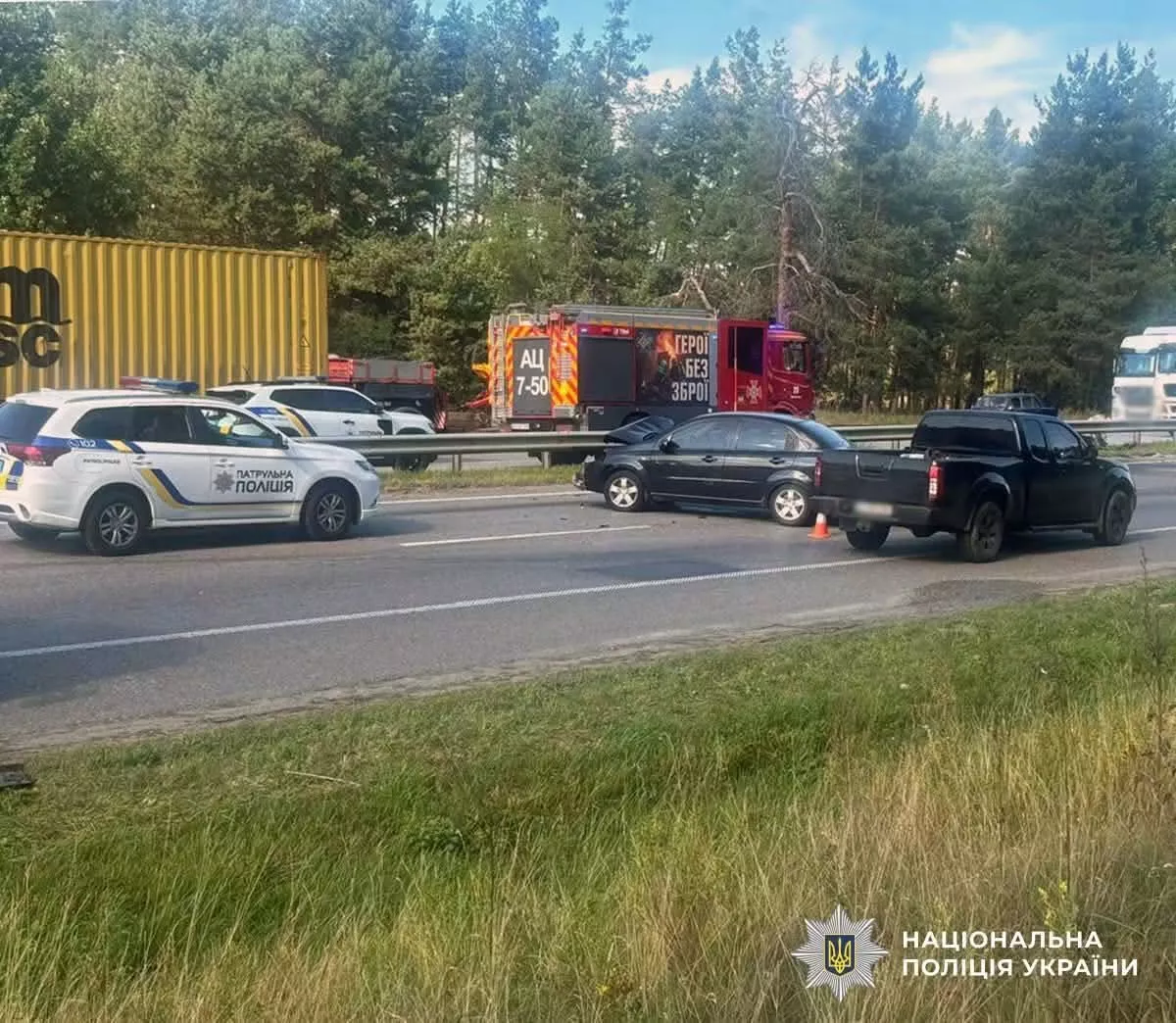 Біля Коростишева зіткнулися легковик і маршрутка: семеро людей травмовані