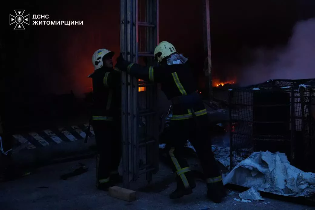 Наслідки атаки 2 вересня на Житомирщині ліквідовано