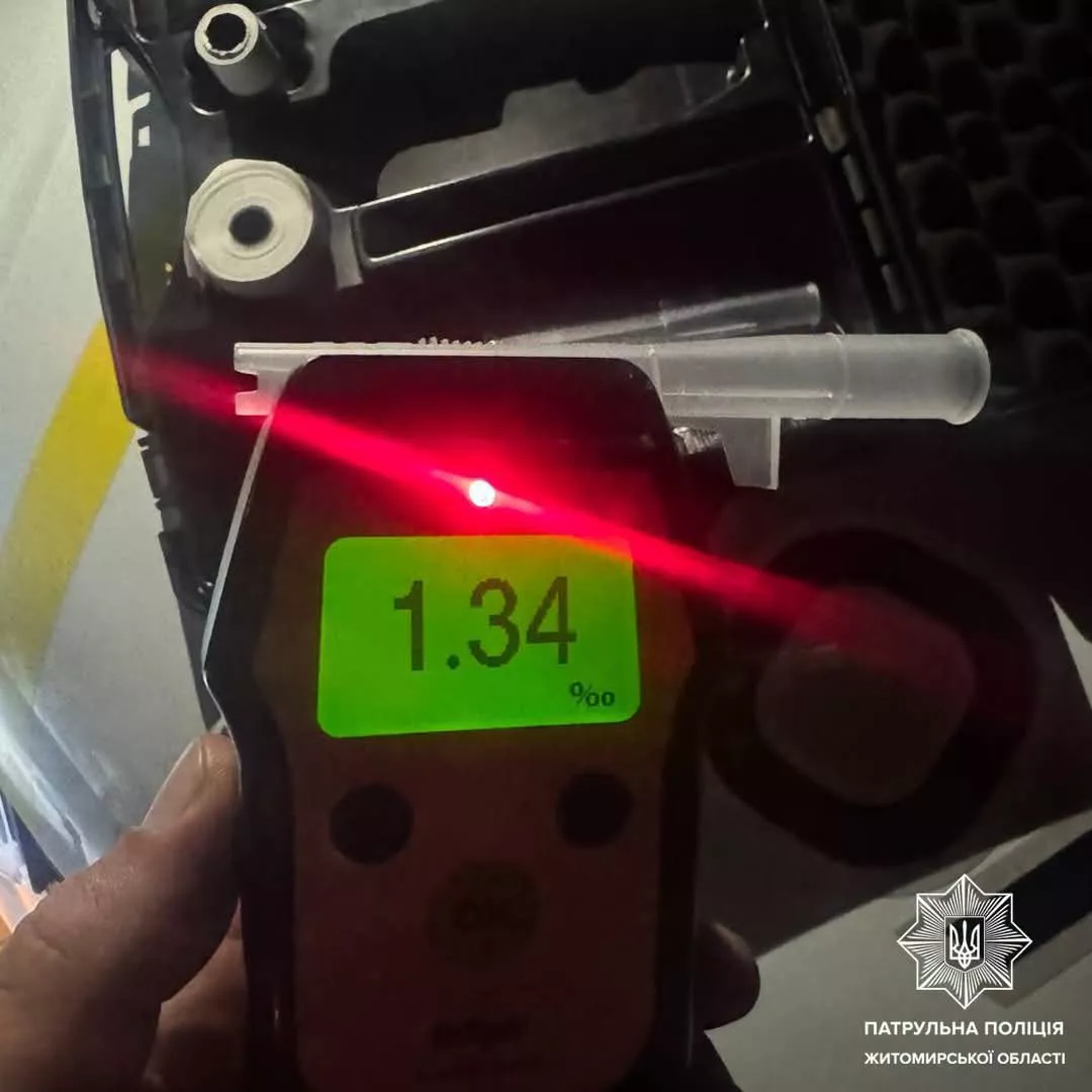У серпні на Житомирщині поліцейські виявили 389 нетверезих водіїв