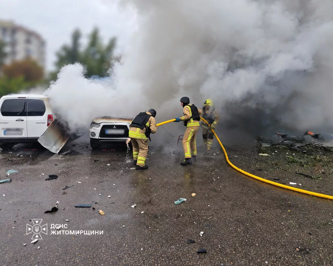 Двоє загиблих на Житомирщині: ДСНС показала наслідки російської атаки