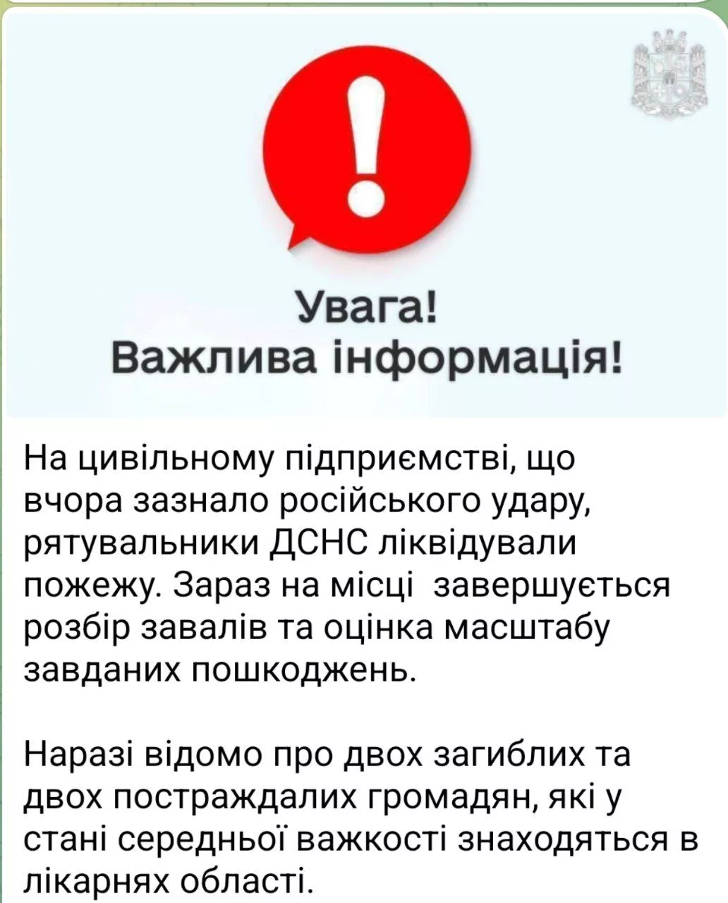 Російський удар по Коростеню: загинули двоє людей