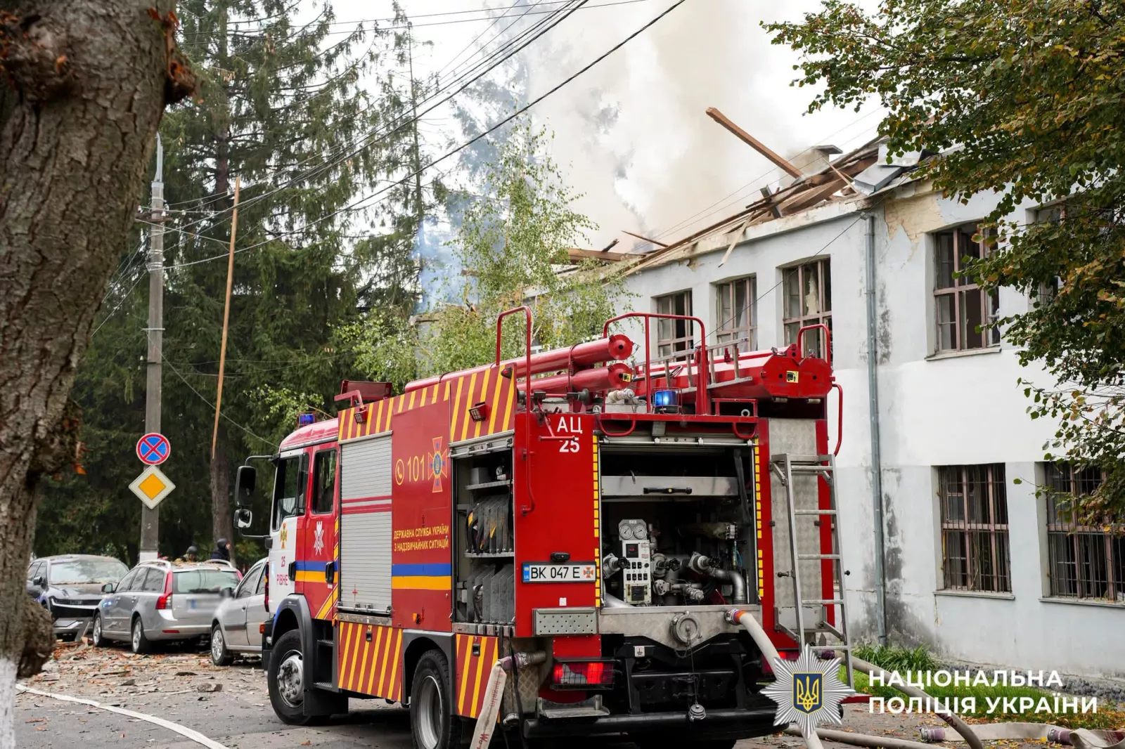 У Рівному внаслідок удару по навчальному закладу поранені 20 людей