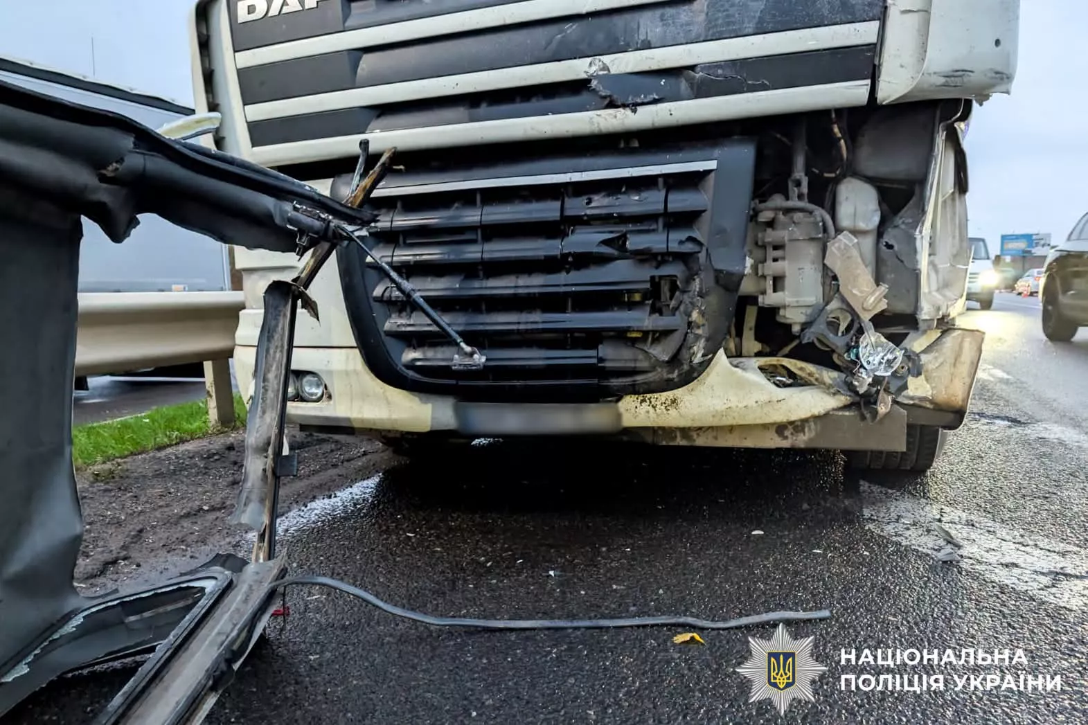 Потрійна ДТП на трасі Київ-Чоп: затримали 60-річного водія вантажівки з Житомирщини