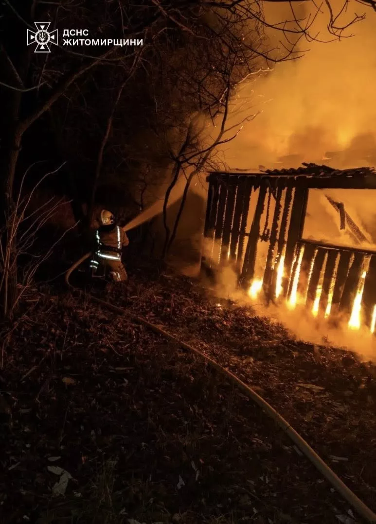 На Житомирщині під час пожежі в житловому будинку загинула людина