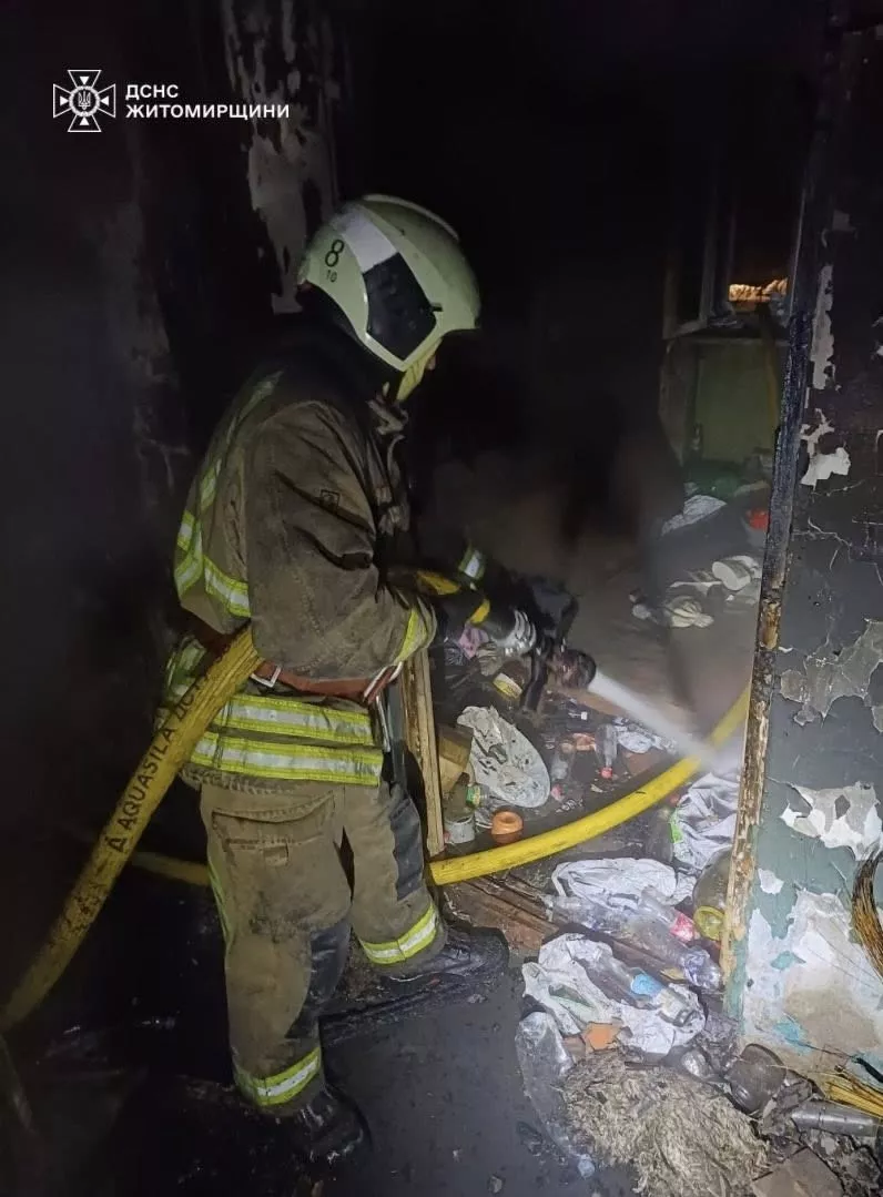 У Коростенському районі під час пожежі загинув чоловік