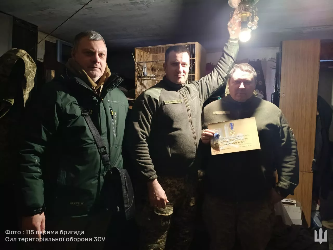 Бійців 115-ї бригади Сил ТРО ЗСУ нагородили за мужність на Запорізькому напрямку