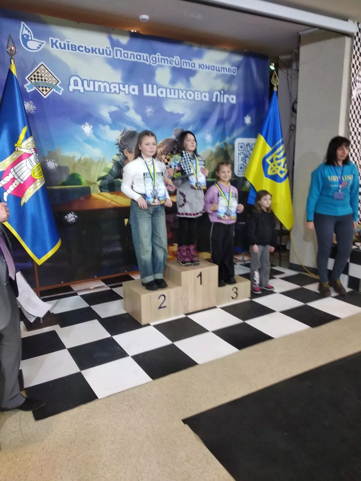 Фінал Дитячої Шашкової Ліги України відбувся у Києві: перемога Катерини Полек