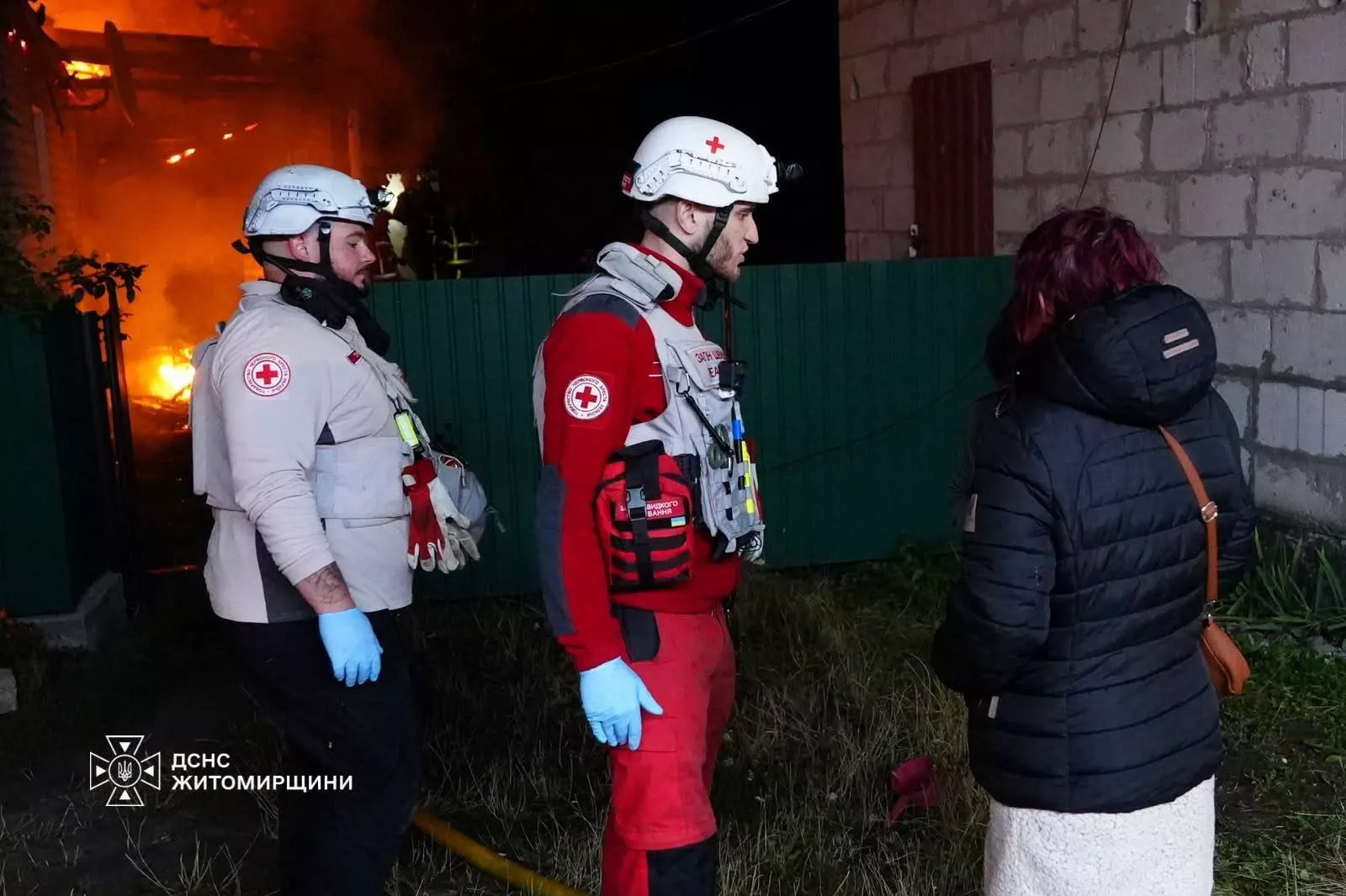 Рятувальники ліквідували наслідки нічної атаки на Житомирщину