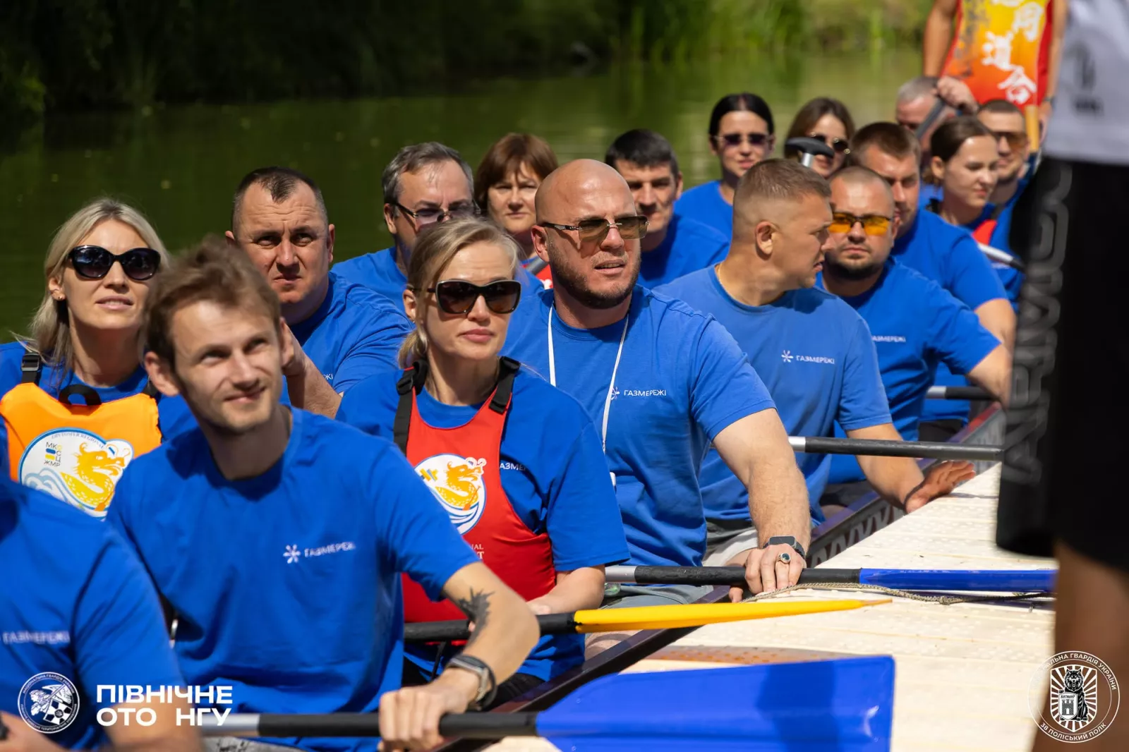 У Житомирі нацгвардійці та газовики влаштували спільний заплив на драгонботах до Дня Незалежності