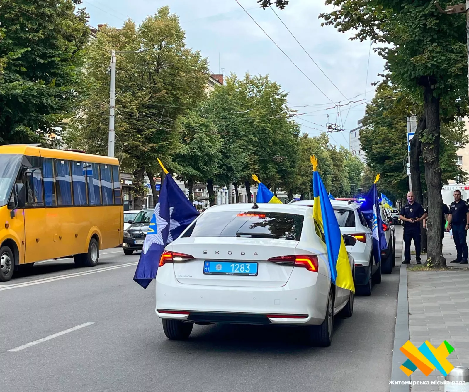 Житомир попрощався з трьома поліцейськими, які загинули внаслідок російської атаки