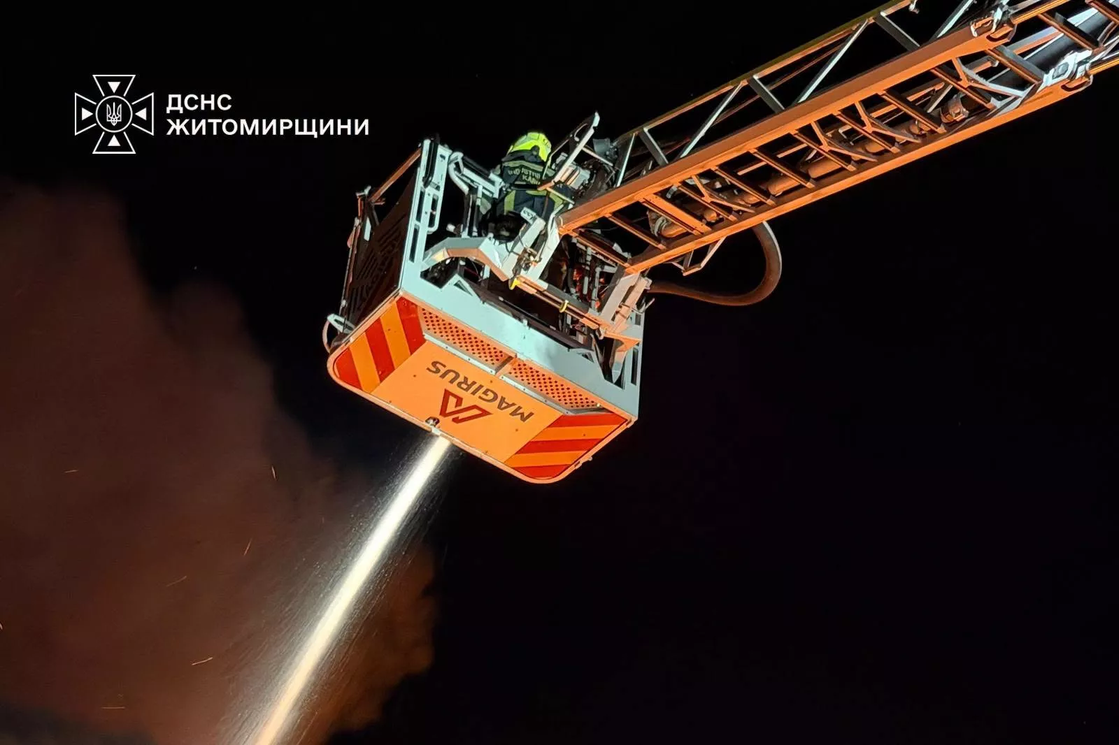 ДСНС показала наслідки атаки на Житомирщину: горіли підприємство та склад