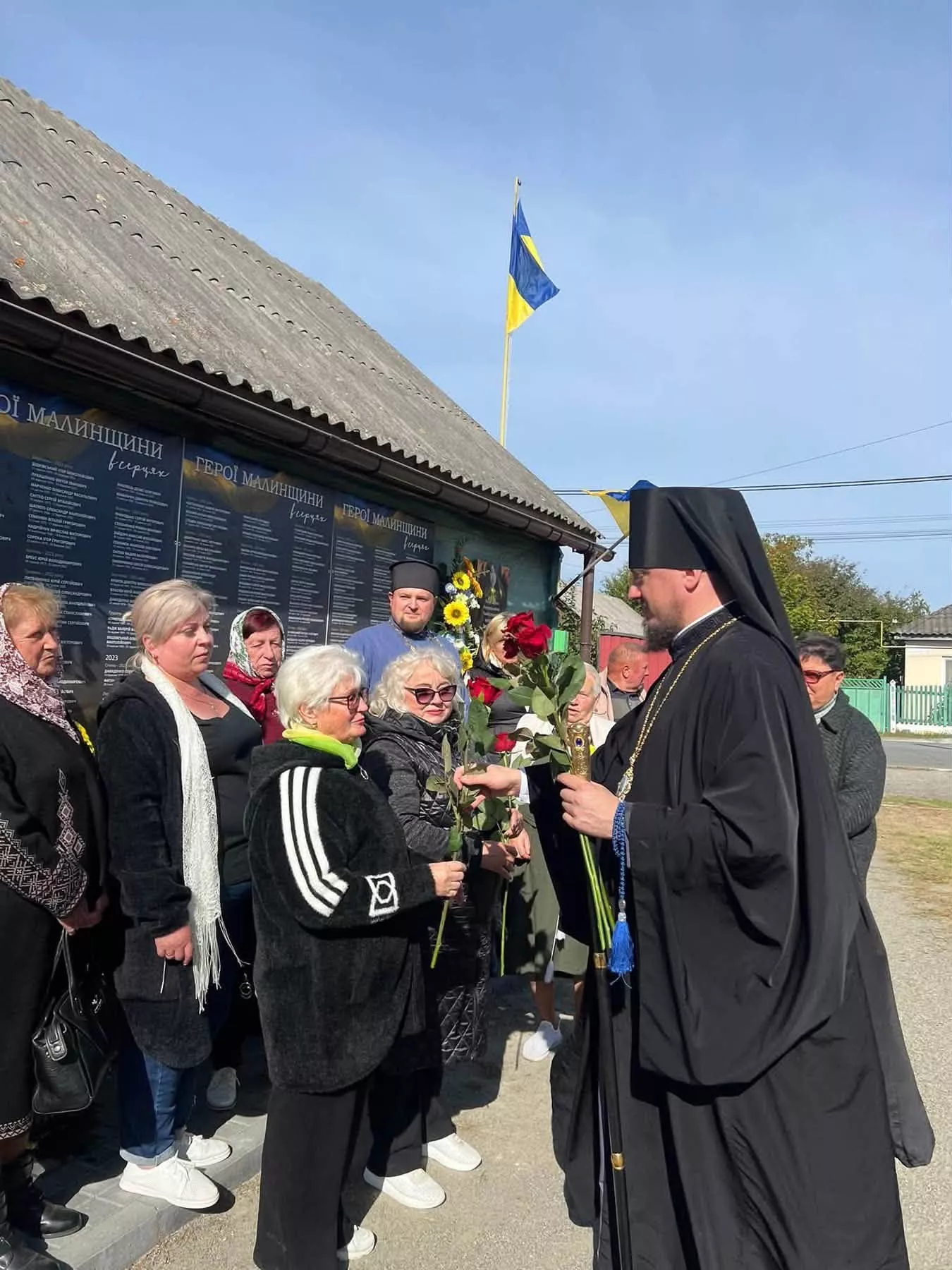 У Малині освятили оновлені стенди пам’яті полеглих Захисників