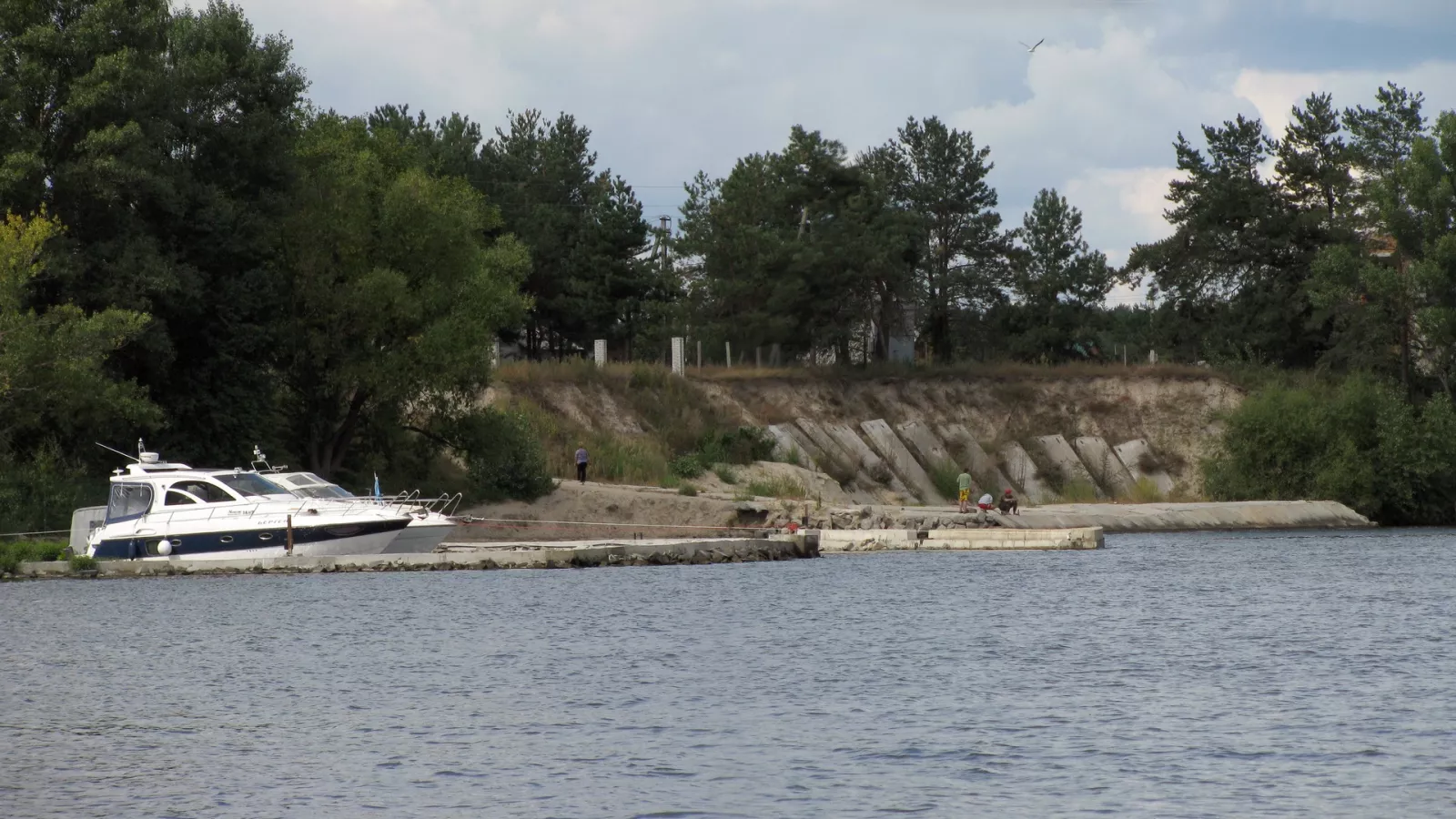 Берег Київського водосховища в Лютежі