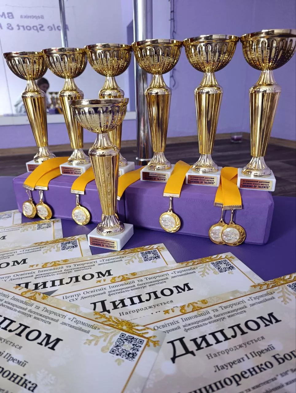 Збірна федерації пілонного спорту з Малина здобула блискучі перемоги на міжнародному фестивалі-конкурсі «SHINING of TALENTS»