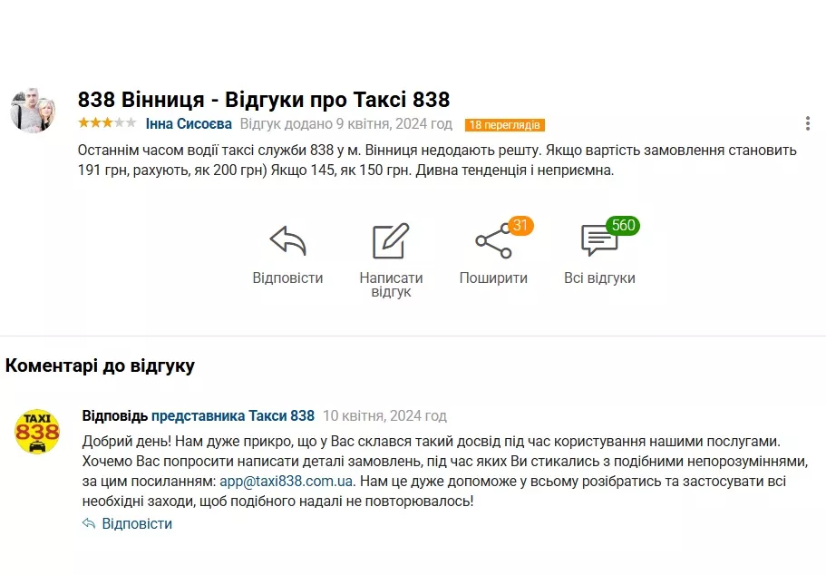 Таксі у Вінниці — номери телефонів, дешеве та швидке таксі 24/7