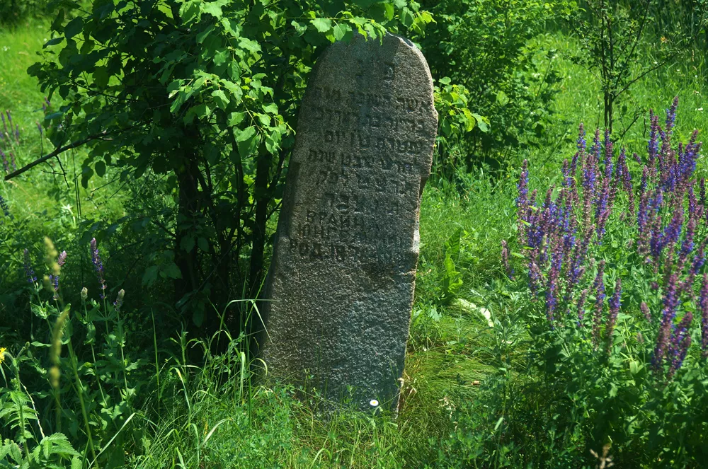 Grabsteine des jüdischen Friedhofs in Pawolotsch