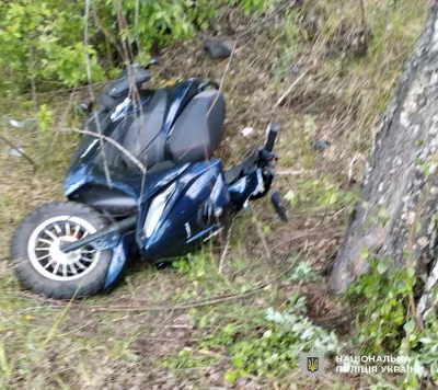 На Малинщині скутеристка врізалася у дерево: жінку госпіталізували до реанімації