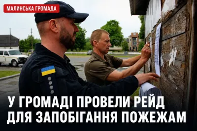 У Малинській громаді провели рейд для запобігання пожежам у природних екосистемах