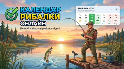 Календар рибалки на липень 2026: коли і на що клює