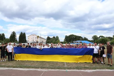 В Овручі відбулися перші ветеранські змагання та футбольний турнір до Дня Незалежності