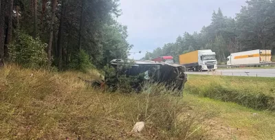 ДТП поблизу Коростишева: авто тричі перекинулося та вилетіло в ліс