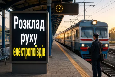 Електрички Київ — Малин — Коростень — розклад по станціях