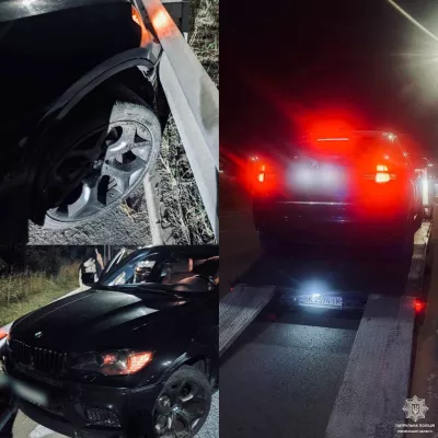 На Рівненщині BMW вилетів з дороги та врізався у відбійник