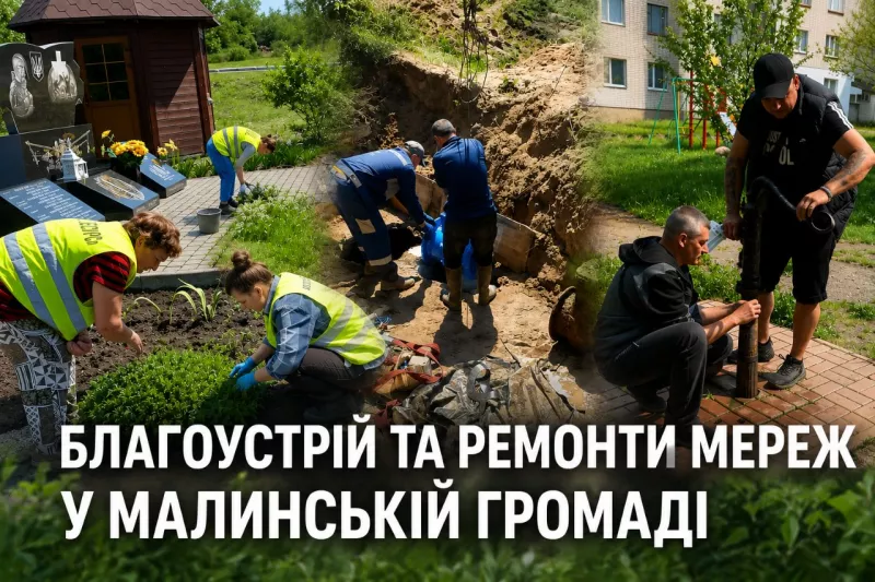 Благоустрій, ремонти та ліквідація аварій: звіт КП «Екоресурс» і КП «Енергія» у Малині