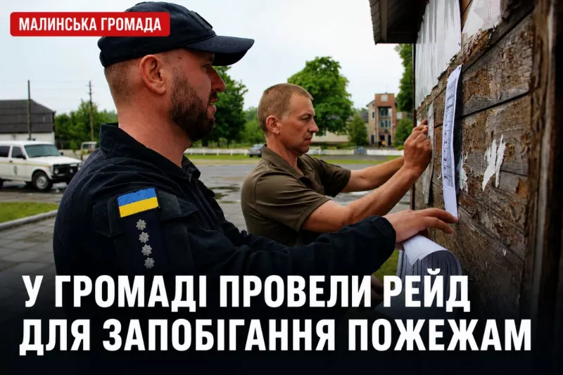 У Малинській громаді провели рейд для запобігання пожежам у природних екосистемах