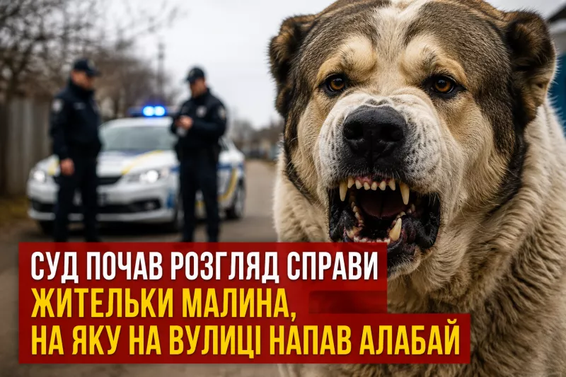 У Малині 76-річну жінку покусав алабай: у суді триває розгляд справи