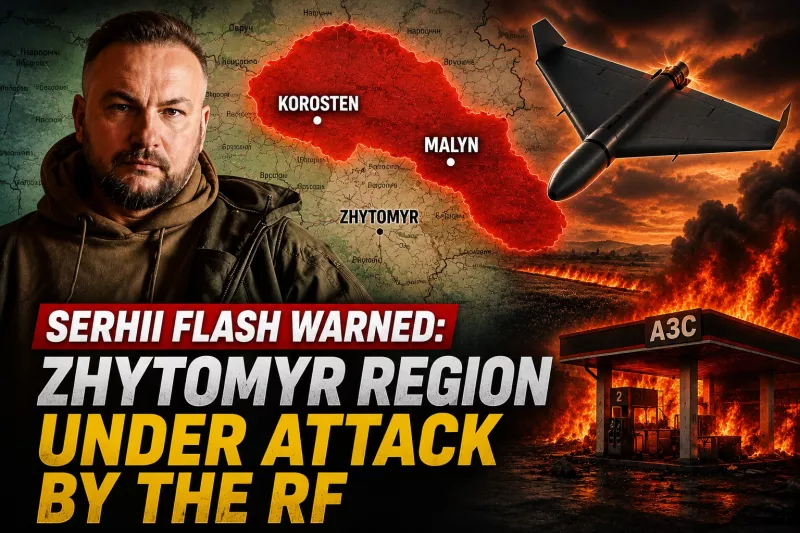 Zhytomyr region falls within the strike zone of Russia's new jet-powered Shahed drones