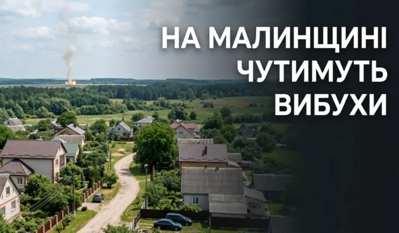 На Малинщині 15 серпня можуть бути чутні вибухи: проводитимуть піротехнічні роботи