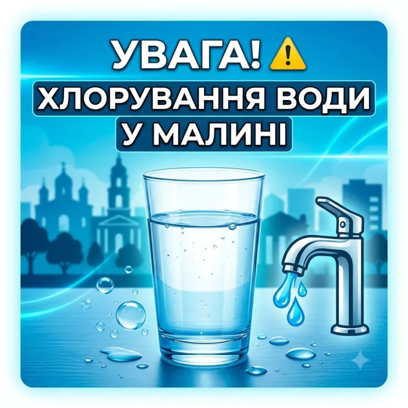 У Малині проведуть профілактичне хлорування водогінних мереж: коли не можна пити воду