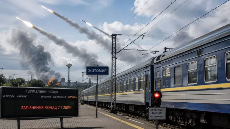 Через обстріли затримуються поїзди: у Житомирі — запізнення понад 7 годин