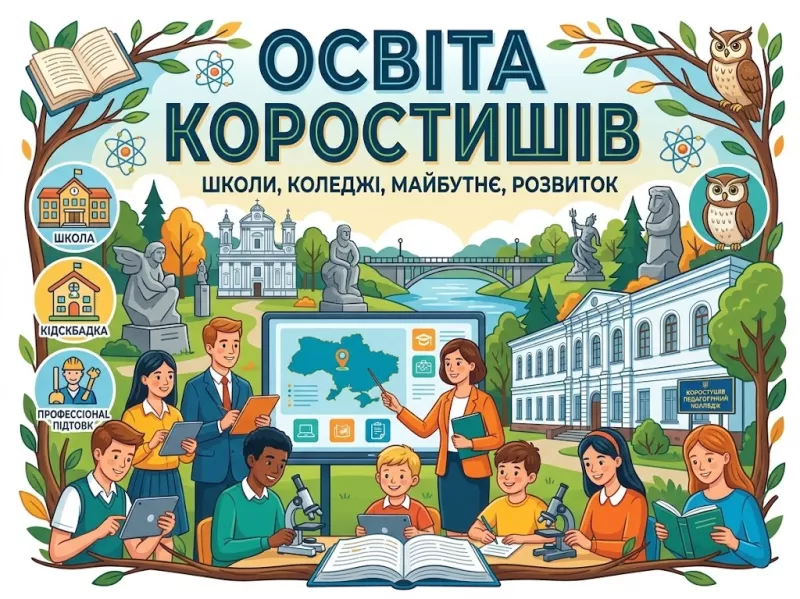 Освіта в Коростишеві: садочки, школи, коледжі