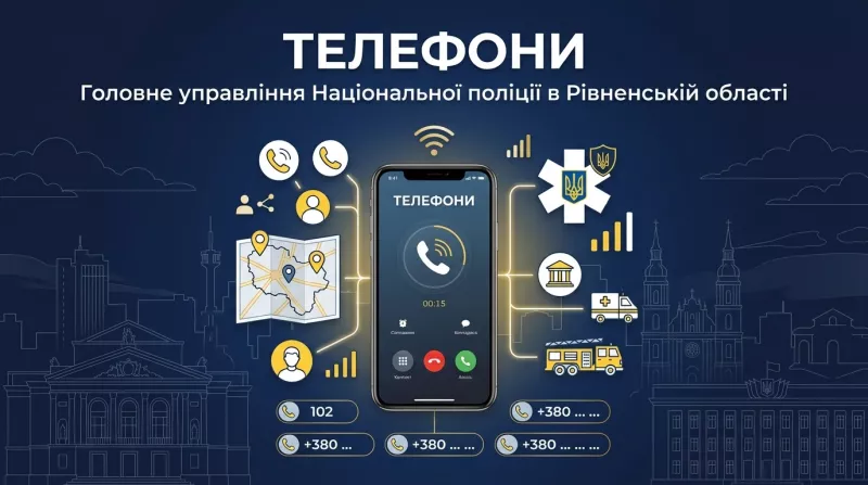 Телефони поліції Рівненської області — куди дзвонити та писати