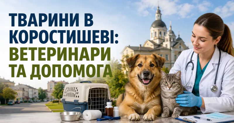 Тварини в Коростишеві: ветеринарні клініки та притулки